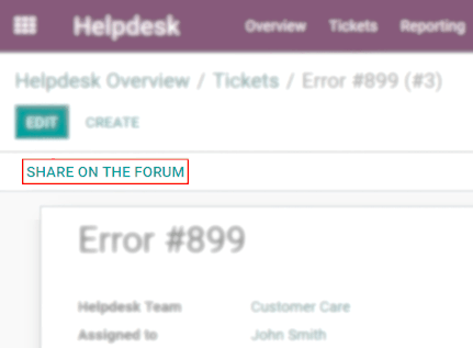 Overview of the Forums page of a website to show the available ones in Odoo Helpdesk