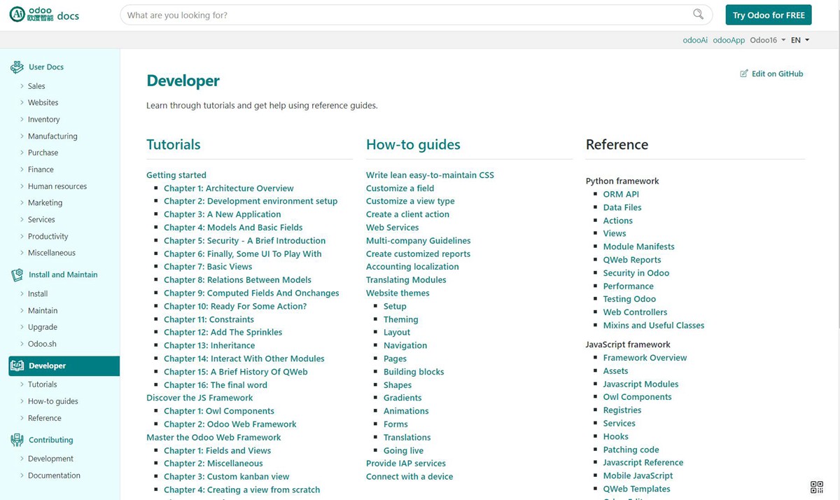 Odoo Module Template. App sample with widget.