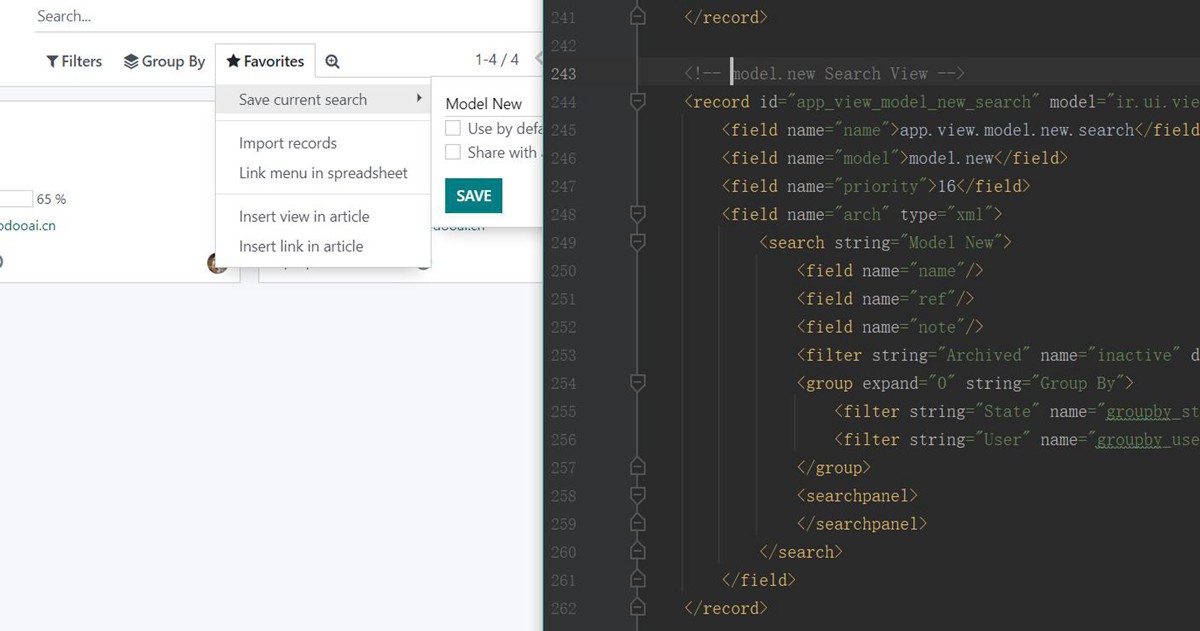 Odoo Module Template. App sample with widget.