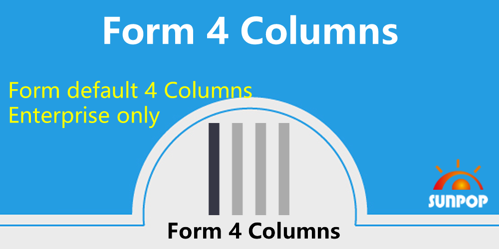 web form 4 columns,4栅格布局