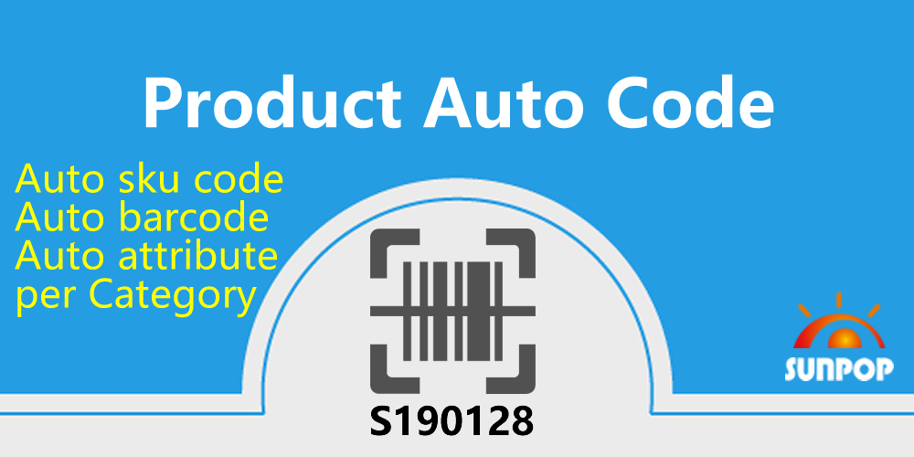 Product Auto Sku Code, Auto Barcode by Category, Variants Supported