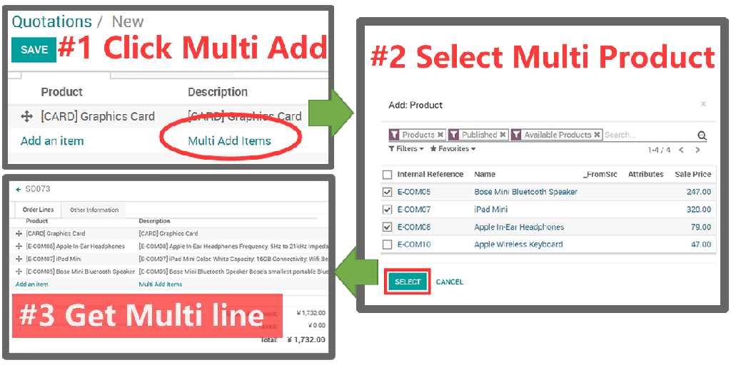 Multi add widget,Product batch add. 批量增加产品