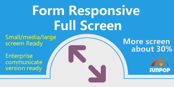 App Web Responsive Fullwidth (form view full width)