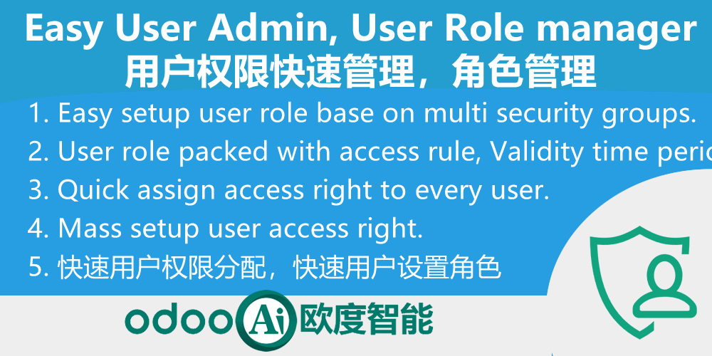 Easy User Admin, User Role manager. 用户权限快速管理