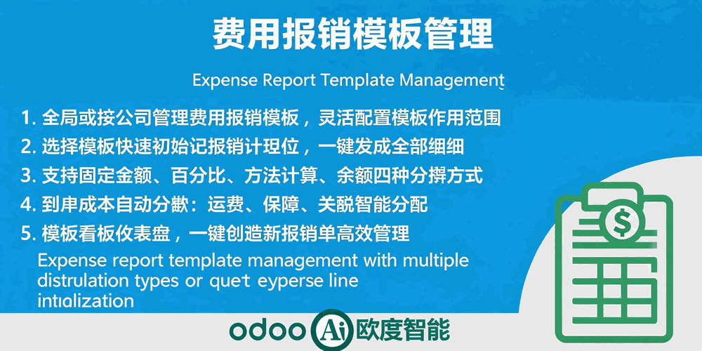 费用报销模板管理,Expense Report Template Management
