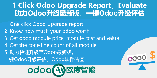 [app_module_value] odoo Valuation. Module Value and Code Count. odoo软件估值