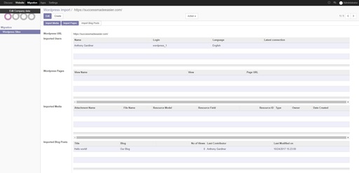 专用于odooAi的Wordpress Migration