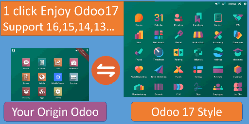 [app_web_windows] odoo17 Theme, Suit for Windows11 UI base.Odoo17主题自由切换